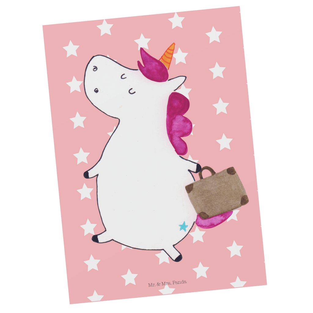 Postkarte Einhorn Koffer Postkarte, Karte, Geschenkkarte, Grußkarte, Einladung, Ansichtskarte, Geburtstagskarte, Einladungskarte, Dankeskarte, Ansichtskarten, Einladung Geburtstag, Einladungskarten Geburtstag, Einhorn, Einhörner, Einhorn Deko, Pegasus, Unicorn, unicorn, Koffer, Verreisen, Reise, Gepäck, Abenteuer, Erwachsen, Kind, albern, Spaß, lustig, witzig