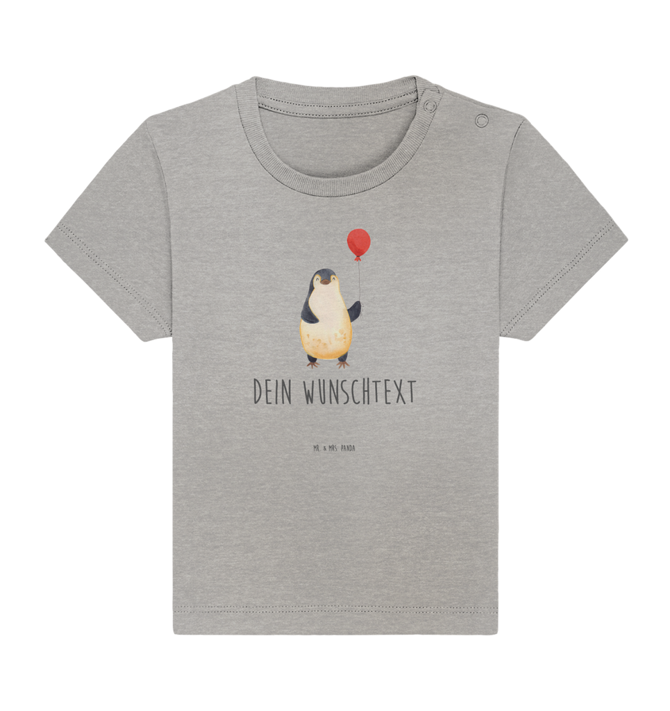 Personalisiertes Baby Shirt Pinguin Luftballon Personalisiertes Baby T-Shirt, Personalisiertes Jungen Baby T-Shirt, Personalisiertes Mädchen Baby T-Shirt, Personalisiertes Shirt, Pinguin, Pinguine, Luftballon, Tagträume, Lebenslust, Geschenk Freundin, Geschenkidee, beste Freundin, Motivation, Neustart, neues Leben, Liebe, Glück