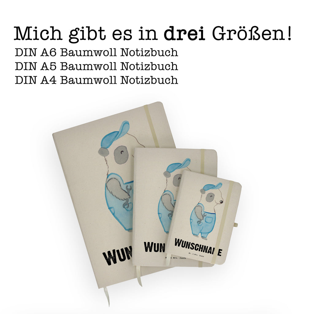 DIN A4 Personalisiertes Notizbuch Mechatroniker für Kältetechnik mit Herz Personalisiertes Notizbuch, Notizbuch mit Namen, Notizbuch bedrucken, Personalisierung, Namensbuch, Namen, Beruf, Ausbildung, Jubiläum, Abschied, Rente, Kollege, Kollegin, Geschenk, Schenken, Arbeitskollege, Mitarbeiter, Firma, Danke, Dankeschön, Mechatroniker für Kältetechnik, Gesellenprüfung