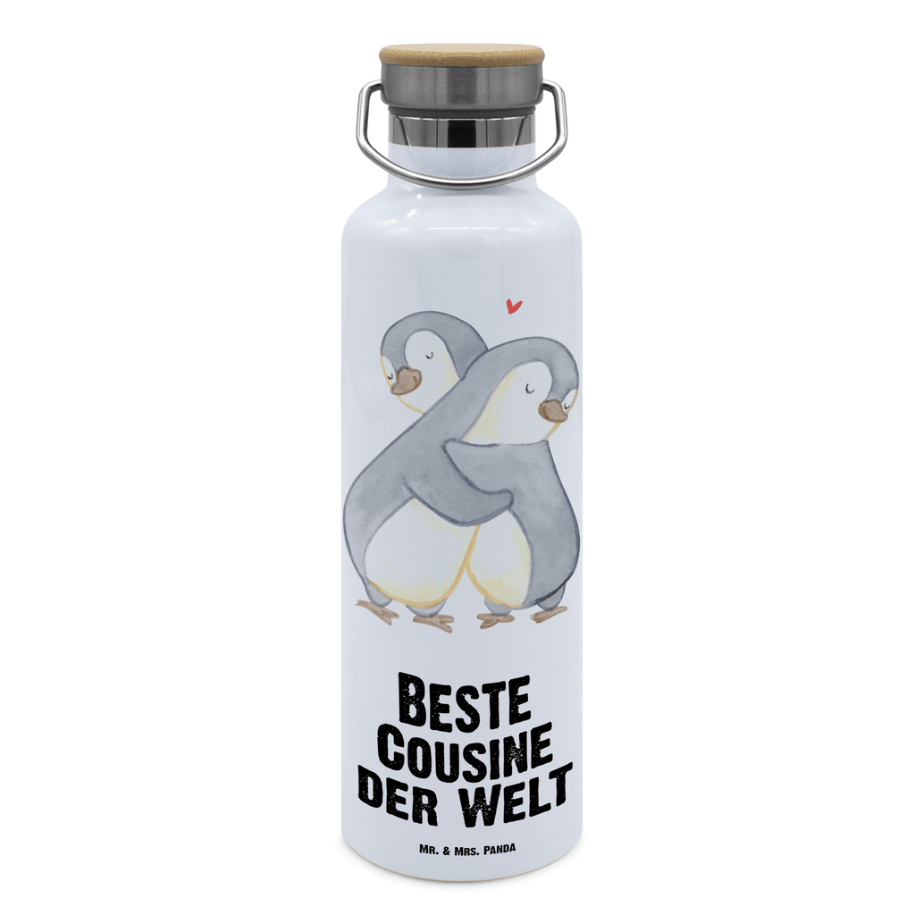 Trinkflasche Pinguin Beste Cousine der Welt Thermosflasche, Isolierflasche, Edelstahl, Trinkflasche, isoliert, Wamrhaltefunktion, Sportflasche, Flasche zum Sport, Sportlerflasche, für, Dankeschön, Geschenk, Schenken, Geburtstag, Geburtstagsgeschenk, Geschenkidee, Danke, Bedanken, Mitbringsel, Freude machen, Geschenktipp, Cousine, Kusine, Kousine, Cousinchen, Tochter von Onkel, Tochter von Tante, Familie, Verwandtschaft, Cousin