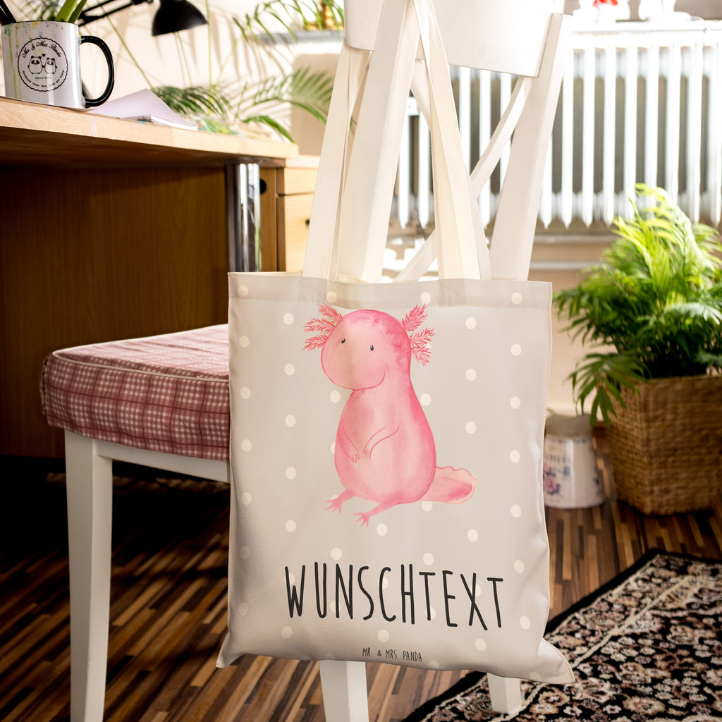 Personalisierte Einkaufstasche Axolotl Personalisierte Tragetasche, Personalisierte Tasche, Personalisierter Beutel, Personalisierte Stofftasche, Personalisierte Baumwolltasche, Personalisierte Umhängetasche, Personalisierter Shopper, Personalisierte Einkaufstasche, Personalisierte Beuteltasche, Tragetasche mit Namen, Tasche mit Namen, Beutel mit Namen, Stofftasche mit Namen, Baumwolltasche mit Namen, Umhängetasche mit Namen, Shopper mit Namen, Einkaufstasche mit Namen, Beuteltasche, Wunschtext, Wunschnamen, Personalisierbar, Personalisierung, Axolotl, Molch, Axolot, vergnügt, fröhlich, zufrieden, Lebensstil, Weisheit, Lebensweisheit, Liebe, Freundin