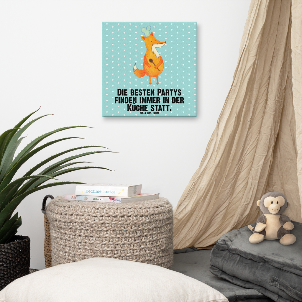 Leinwand Bild Fuchs Koch Leinwand, Bild, Kunstdruck, Wanddeko, Dekoration, Fuchs, Füchse, Koch Geschenk, Küche Spruch, Küche Deko, Köche, Bäcker, Party Spruch, Spruch lustig, witzig