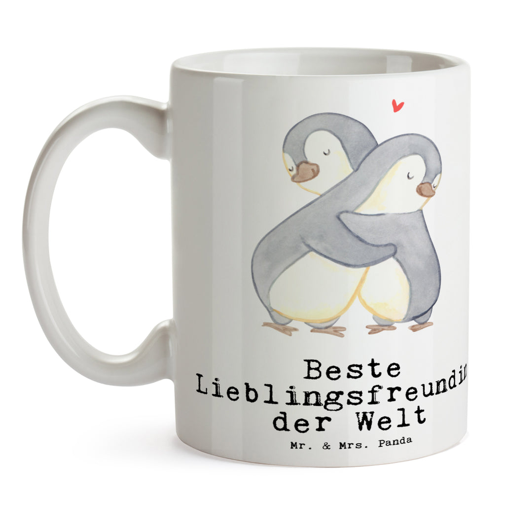 Tasse Pinguin Beste Lieblingsfreundin der Welt Tasse, Kaffeetasse, Teetasse, Becher, Kaffeebecher, Teebecher, Keramiktasse, Porzellantasse, Büro Tasse, Geschenk Tasse, Tasse Sprüche, Tasse Motive, Kaffeetassen, Tasse bedrucken, Designer Tasse, Cappuccino Tassen, Schöne Teetassen, für, Dankeschön, Geschenk, Schenken, Geburtstag, Geburtstagsgeschenk, Geschenkidee, Danke, Bedanken, Mitbringsel, Freude machen, Geschenktipp, Lieblingsfreundin, Freundin, Partnerin, Lieblingsmensch, Lieblings Mensch, Liebling, Partner, Bae, beste Freundin, Liebe, Herz, Love