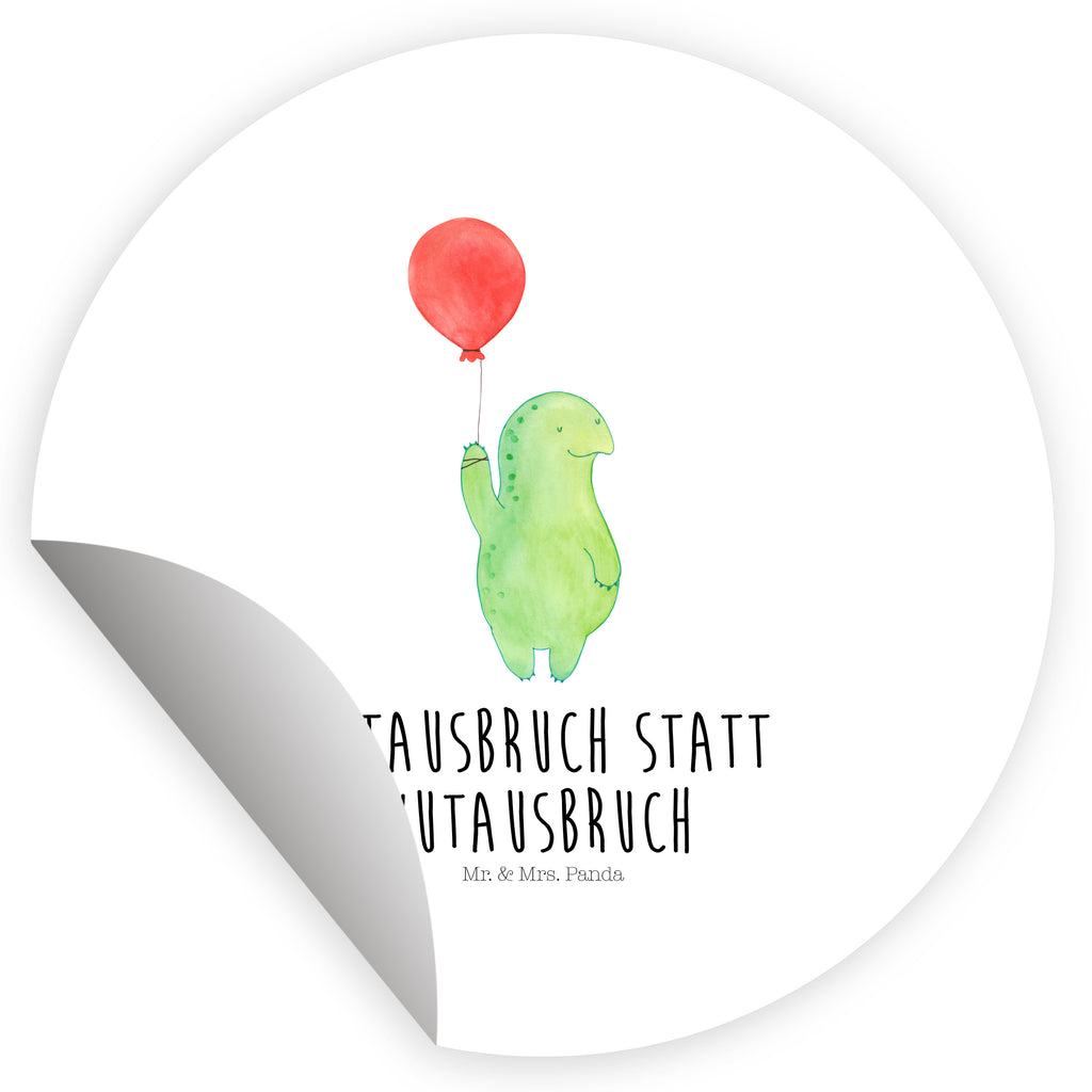 Rund Aufkleber Schildkröte Luftballon Sticker, Aufkleber, Etikett, Kinder, rund, Schildkröte, Schildkröten, Mutausbruch, Motivation, Motivationsspruch