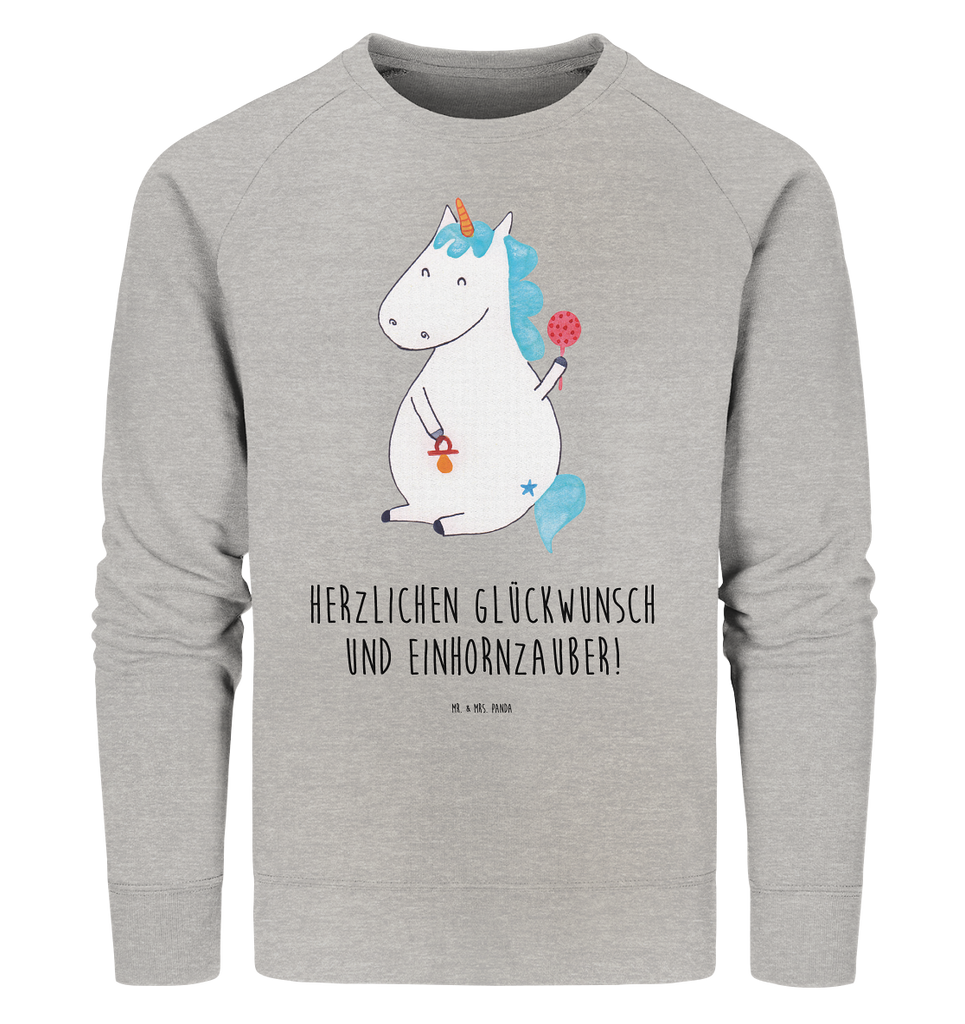 Organic Pullover Einhorn Baby Pullover, Pullover Männer, Pullover Frauen, Sweatshirt, Sweatshirt Männer, Sweatshirt Frauen, Unisex, Einhorn, Einhörner, Einhorn Deko, Pegasus, Unicorn, Mutter, Geburt, Geburtstag, erstes Kind, Baby, Babyglück, Nachwuchs, Eltern, Party, Kind, Schnuller