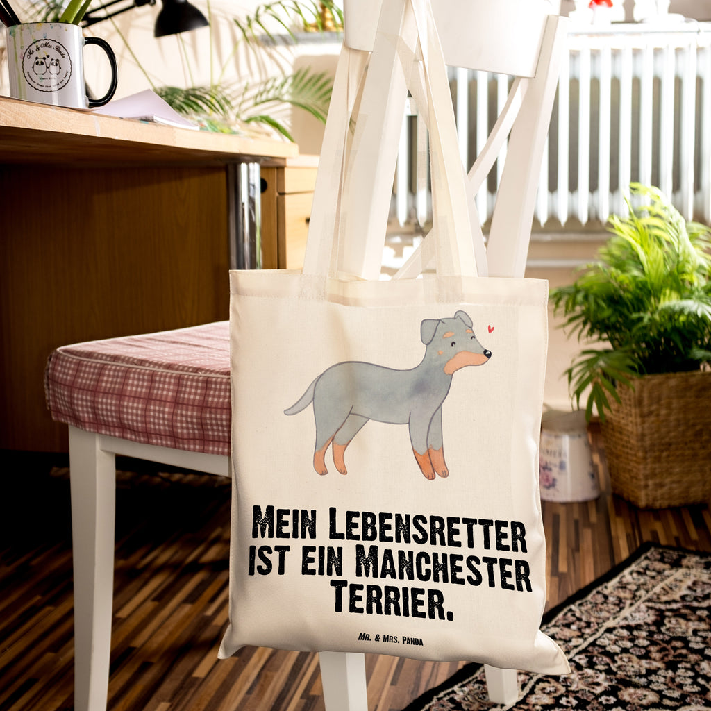 Tragetasche Manchester Terrier Lebensretter Beuteltasche, Beutel, Einkaufstasche, Jutebeutel, Stoffbeutel, Tasche, Shopper, Umhängetasche, Strandtasche, Schultertasche, Stofftasche, Tragetasche, Badetasche, Jutetasche, Einkaufstüte, Laptoptasche, Hund, Hunderasse, Rassehund, Hundebesitzer, Geschenk, Tierfreund, Schenken, Welpe, Manchester Terrier