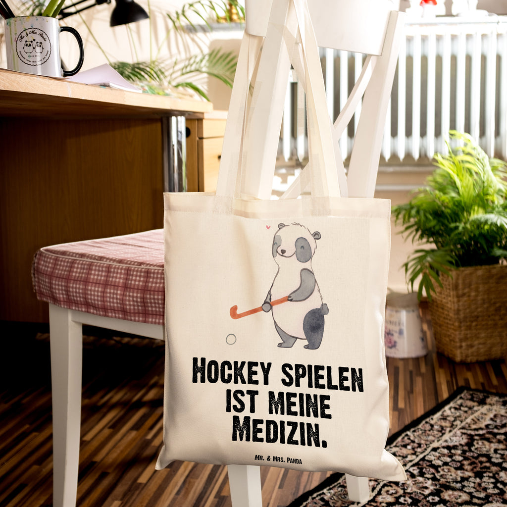 Tragetasche Panda Hockey spielen Medizin Beuteltasche, Beutel, Einkaufstasche, Jutebeutel, Stoffbeutel, Tasche, Shopper, Umhängetasche, Strandtasche, Schultertasche, Stofftasche, Tragetasche, Badetasche, Jutetasche, Einkaufstüte, Laptoptasche, Geschenk, Sport, Sportart, Hobby, Schenken, Danke, Dankeschön, Auszeichnung, Gewinn, Sportler, Hockey spielen, Feldhockey, Hockeyschläger, Hockey Verein