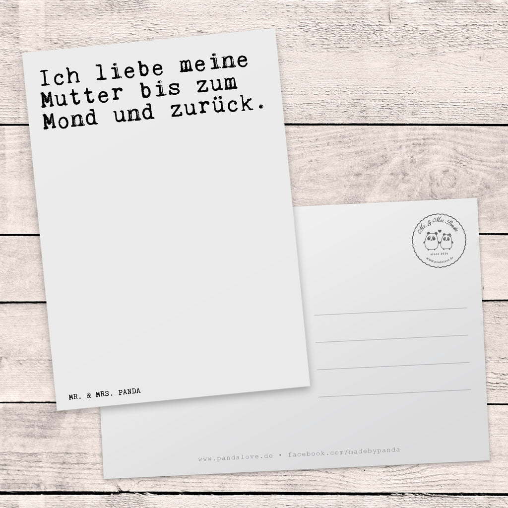 Postkarte Sprüche und Zitate Ich liebe meine Mutter bis zum Mond und zurück. Postkarte, Karte, Geschenkkarte, Grußkarte, Einladung, Ansichtskarte, Geburtstagskarte, Einladungskarte, Dankeskarte, Ansichtskarten, Einladung Geburtstag, Einladungskarten Geburtstag, Spruch, Sprüche, lustige Sprüche, Weisheiten, Zitate, Spruch Geschenke, Spruch Sprüche Weisheiten Zitate Lustig Weisheit Worte