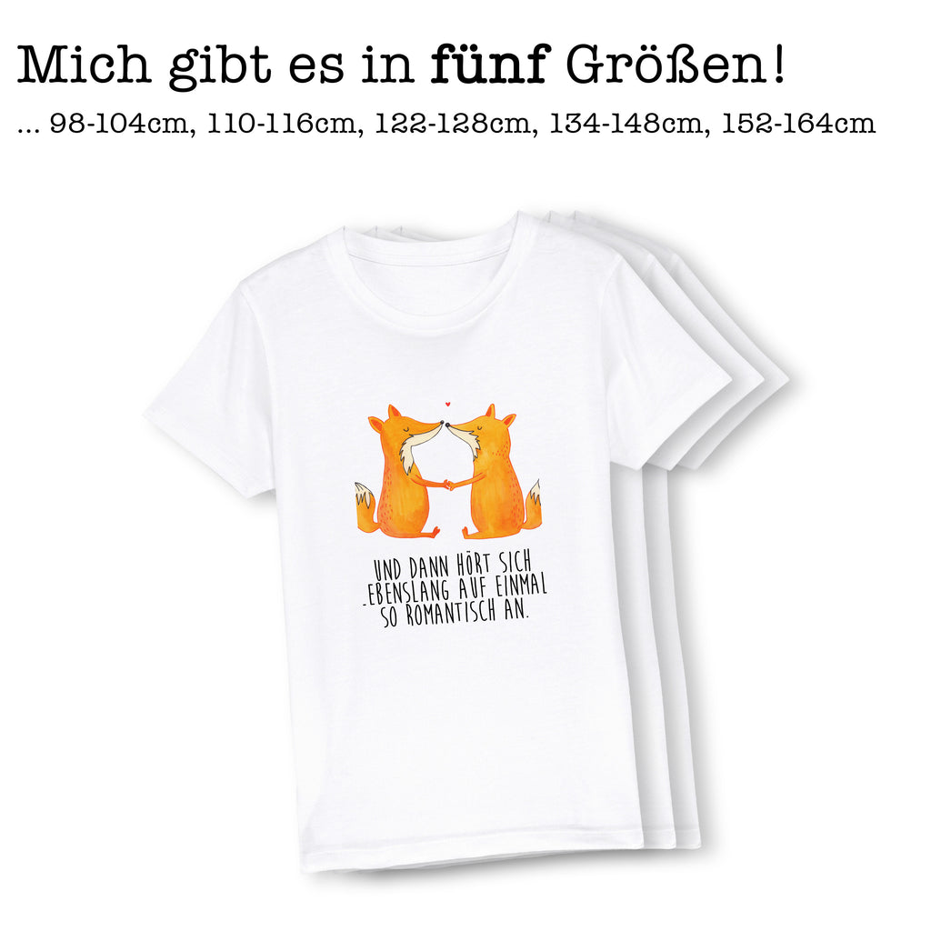 Organic Kinder T-Shirt Füchse Liebe Kinder T-Shirt, Kinder T-Shirt Mädchen, Kinder T-Shirt Jungen, Fuchs, Füchse, Fox, Liebe, Liebespaar, Paar, Partner, Freundin, Freund, Ehe, Verlobte, Ehemann, Ehefrau, Liebesbeweis