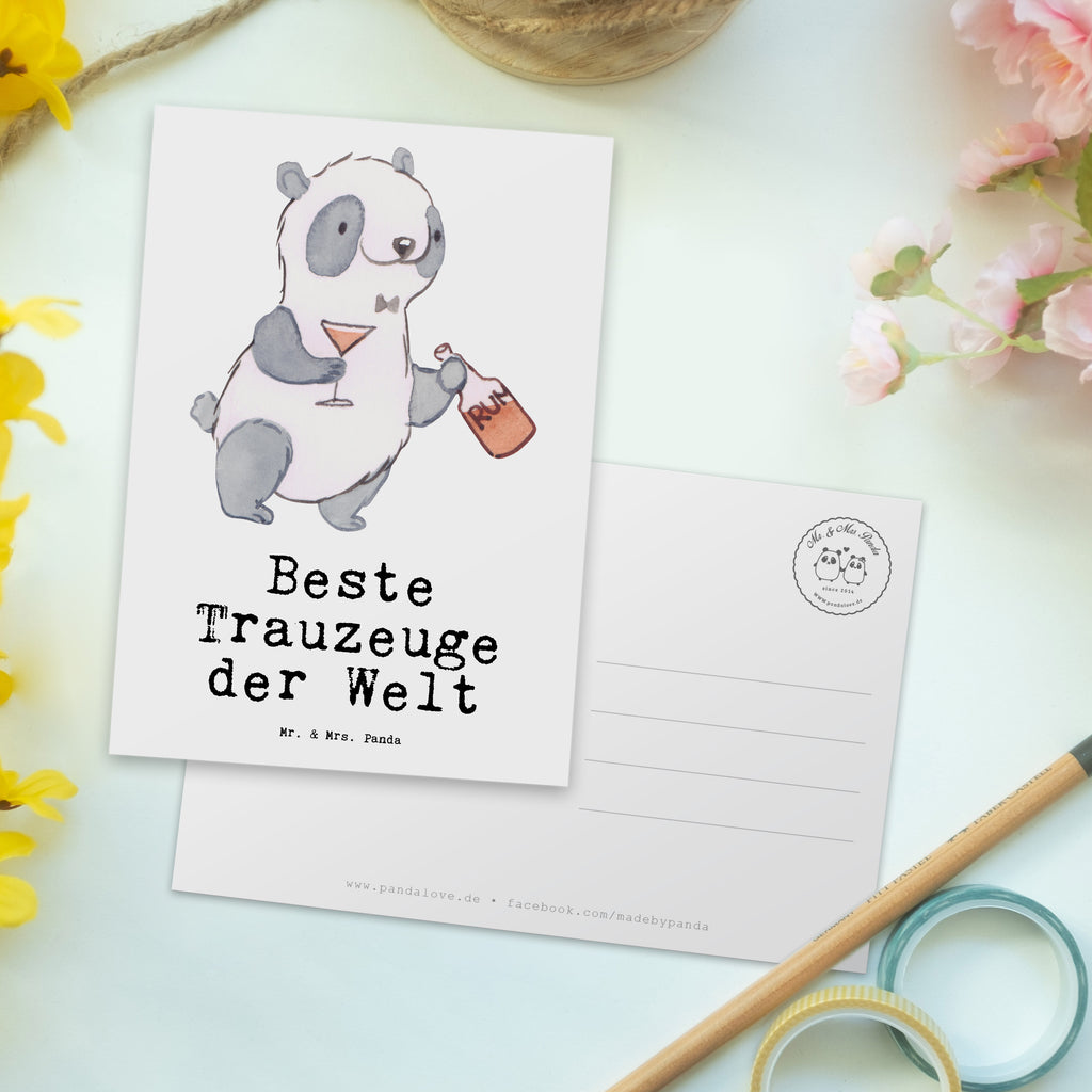 Postkarte Panda Bester Trauzeuge der Welt Postkarte, Karte, Geschenkkarte, Grußkarte, Einladung, Ansichtskarte, Geburtstagskarte, Einladungskarte, Dankeskarte, Ansichtskarten, Einladung Geburtstag, Einladungskarten Geburtstag, für, Dankeschön, Geschenk, Schenken, Geburtstag, Geburtstagsgeschenk, Geschenkidee, Danke, Bedanken, Mitbringsel, Freude machen, Geschenktipp, Trauzeugen, Trauzeuge, Trauhzeugen, Hochzeit, Heirat, JGA, Trauung, Kirche, Standesamt, Braut, Bräutigam