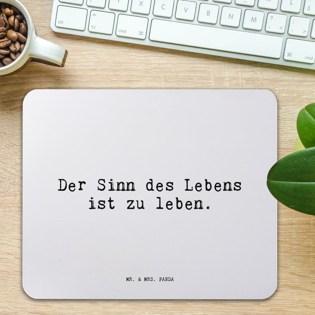 Mauspad Sprüche und Zitate Der Sinn des Lebens ist zu leben. Mousepad, Computer zubehör, Büroausstattung, PC Zubehör, Arbeitszimmer, Mauspad, Einzigartiges Mauspad, Designer Mauspad, Mausunterlage, Mauspad Büro, Spruch, Sprüche, lustige Sprüche, Weisheiten, Zitate, Spruch Geschenke, Spruch Sprüche Weisheiten Zitate Lustig Weisheit Worte