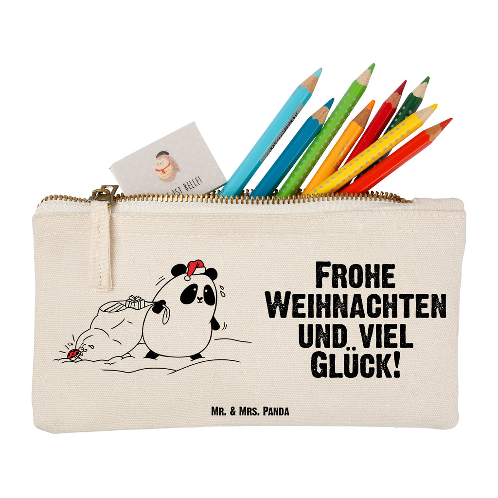 Schminktasche Easy & Peasy Frohe Weihnachten Schminktasche, Kosmetiktasche, Kosmetikbeutel, Stiftemäppchen, Etui, Federmappe, Makeup, XXL, Schminketui, Kosmetiketui, Schlamperetui