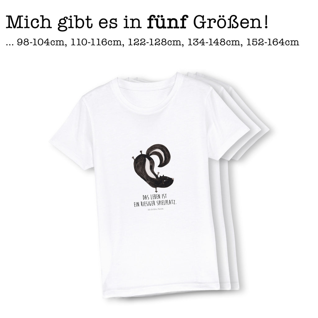 Organic Kinder T-Shirt Stinktier Handstand Kinder T-Shirt, Kinder T-Shirt Mädchen, Kinder T-Shirt Jungen, Stinktier, Skunk, Wildtier, Raubtier, Stinker, Stinki, Spielplatz, verpielt, Kind