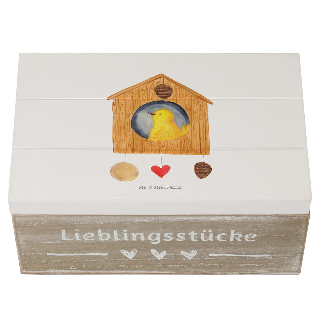 Holzkiste Vogel Haus Holzkiste, Kiste, Schatzkiste, Truhe, Schatulle, XXL, Erinnerungsbox, Erinnerungskiste, Dekokiste, Aufbewahrungsbox, Geschenkbox, Geschenkdose, Tiermotive, Gute Laune, lustige Sprüche, Tiere, Vogel, Vögel, Vogelhaus, Vogelhäuschen, Home sweet home, Zuhause, Nest, Eigenheim, Familie, Wohnung, Haus, unser Haus, Lieblingsort, Castle