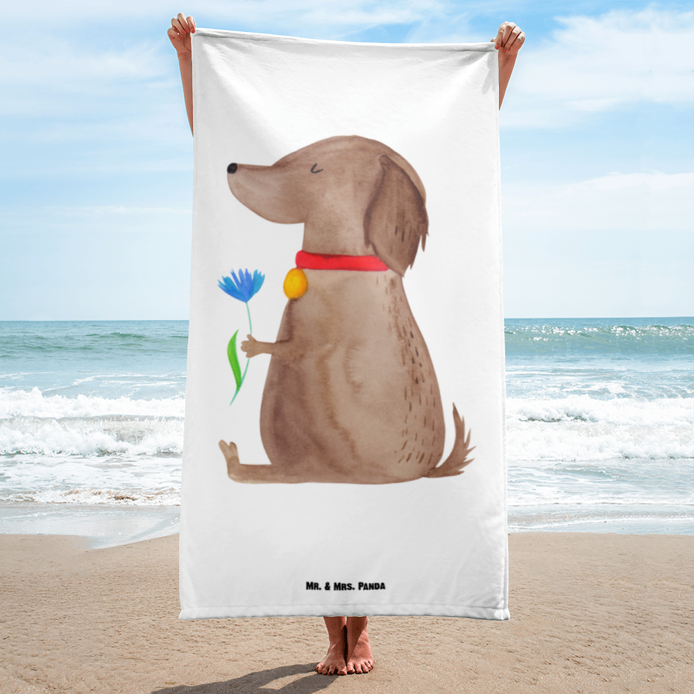 XL Badehandtuch Hund Blume Handtuch, Badetuch, Duschtuch, Strandtuch, Saunatuch, Hund, Hundemotiv, Haustier, Hunderasse, Tierliebhaber, Hundebesitzer, Sprüche, Hunde, Frauchen, Hundeliebe