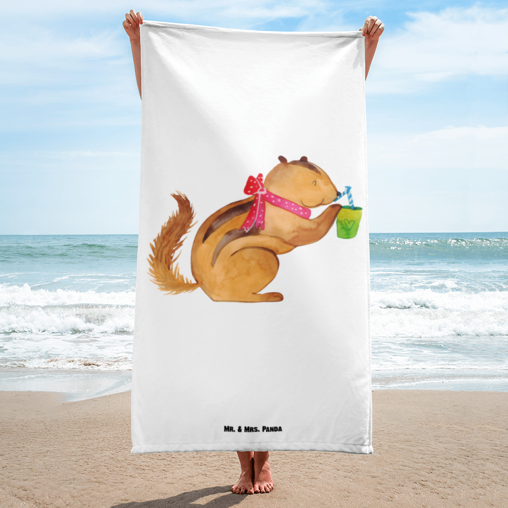 XL Badehandtuch Eichhörnchen Smoothie Handtuch, Badetuch, Duschtuch, Strandtuch, Saunatuch, Tiermotive, Gute Laune, lustige Sprüche, Tiere, Green Smoothies, Diät, Abnehmen, Streifenhörnchen, Eichhörnchen