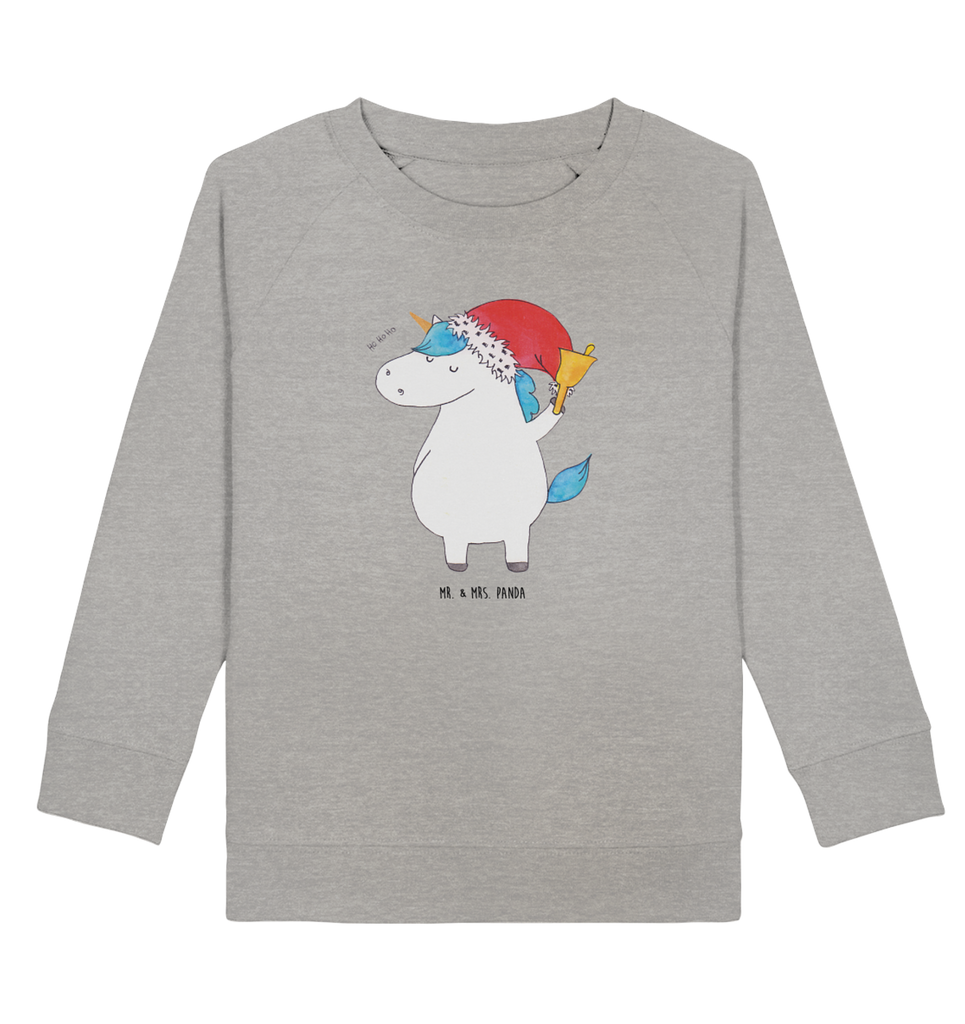 Organic Kinder Pullover Einhorn Weihnachtsmann Kinder Pullover, Kinder Sweatshirt, Jungen, Mädchen, Einhorn, Einhörner, Einhorn Deko, Pegasus, Unicorn, Gin, Schokolade, Schoki, Weihnachten, Weihnachtsmann, Nikolaus, Wunschzettel, Wunschliste, Feenstaub