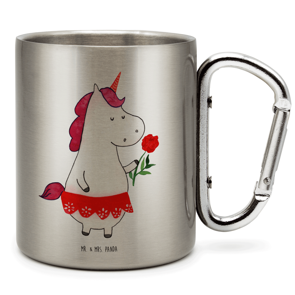 Edelstahlbecher Einhorn Dame Edelstahltasse, Karabiner, Edelstahlbecher, Outdoor, Camping, Tasse, Becher, Einhorn, Einhörner, Einhorn Deko, Pegasus, Unicorn, Dame, Lady, feine Dame, Freundin, Frau, Bachelor, Bachelorette, Abfuhr, Schluss machen, Trennung