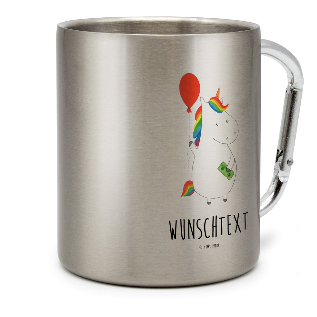 Personalisierter Edelstahlbecher Einhorn Luftballon Personalisierte Edelstahltasse, Personalisierter Edelstahlbecher, Personalisierter Outdoor Becher, Personalisierte Outdoor Tasse, Einhorn, Einhörner, Einhorn Deko, Pegasus, Unicorn, Luftballon, Geld, Lebenslust, Freude, Geschenk, Freundin