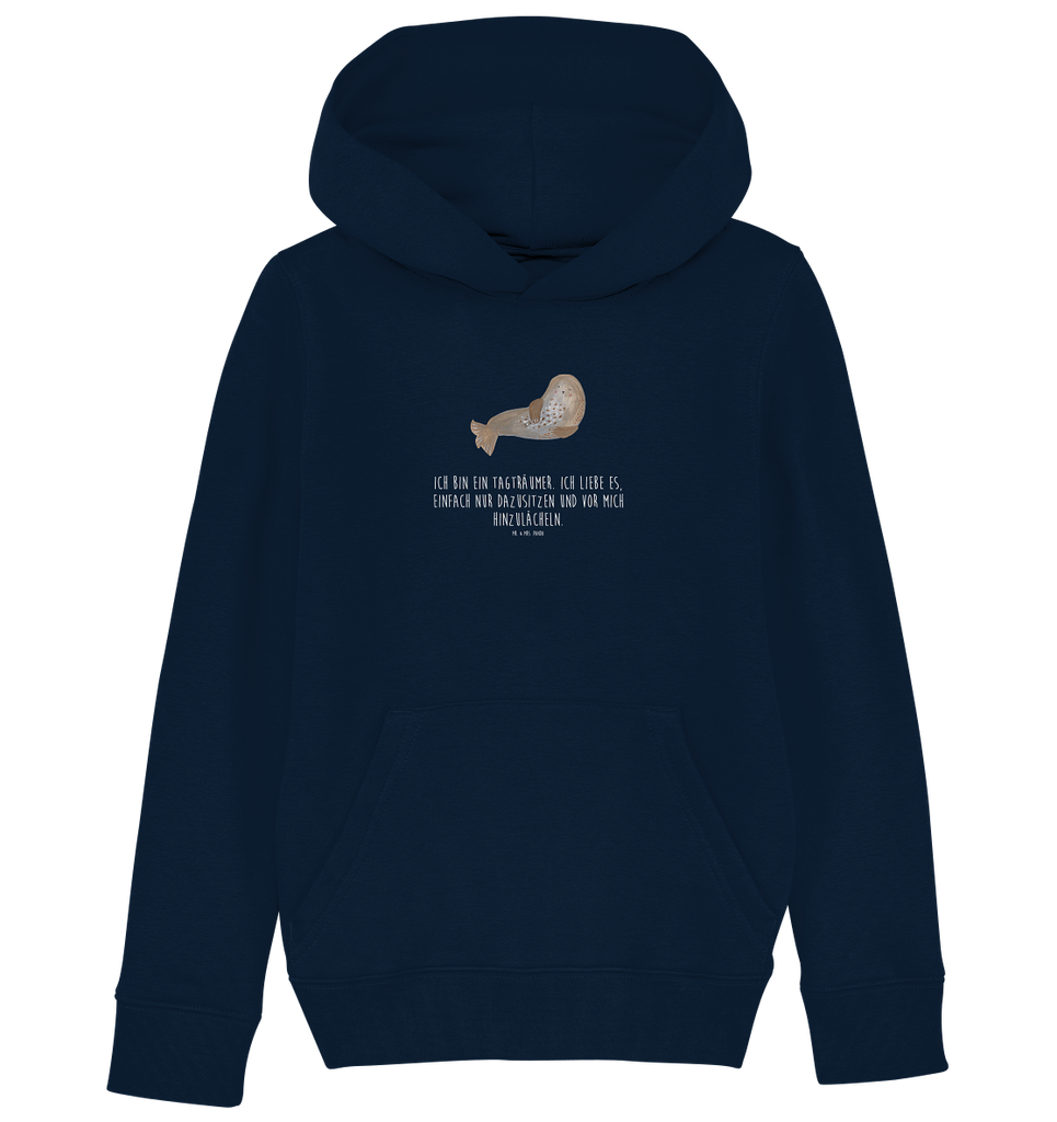 Organic Kinder Hoodie Robbe lachend Kinder Hoodie, Kapuzenpullover, Kinder Oberteil, Mädchen Hoodie, Jungen Hoodie, Mädchen Kapuzenpullover, Jungen Kapuzenpullover, Mädchen Kleidung, Jungen Kleidung, Mädchen Oberteil, Jungen Oberteil, Tiermotive, Gute Laune, lustige Sprüche, Tiere, Robbe, Robben, Seehund, Strand, Meerestier, Ostsee, Nordsee