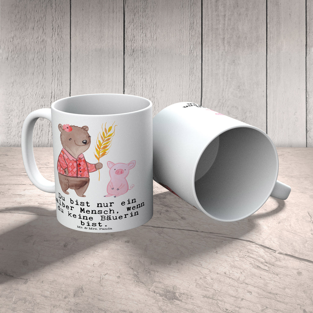 Tasse Bäuerin mit Herz Tasse, Kaffeetasse, Teetasse, Becher, Kaffeebecher, Teebecher, Keramiktasse, Porzellantasse, Büro Tasse, Geschenk Tasse, Tasse Sprüche, Tasse Motive, Kaffeetassen, Tasse bedrucken, Designer Tasse, Cappuccino Tassen, Schöne Teetassen, Beruf, Ausbildung, Jubiläum, Abschied, Rente, Kollege, Kollegin, Geschenk, Schenken, Arbeitskollege, Mitarbeiter, Firma, Danke, Dankeschön, Landwirtin, Bäuerin, Tierwirtin, Agronomin, Farmerin, Bauernhof