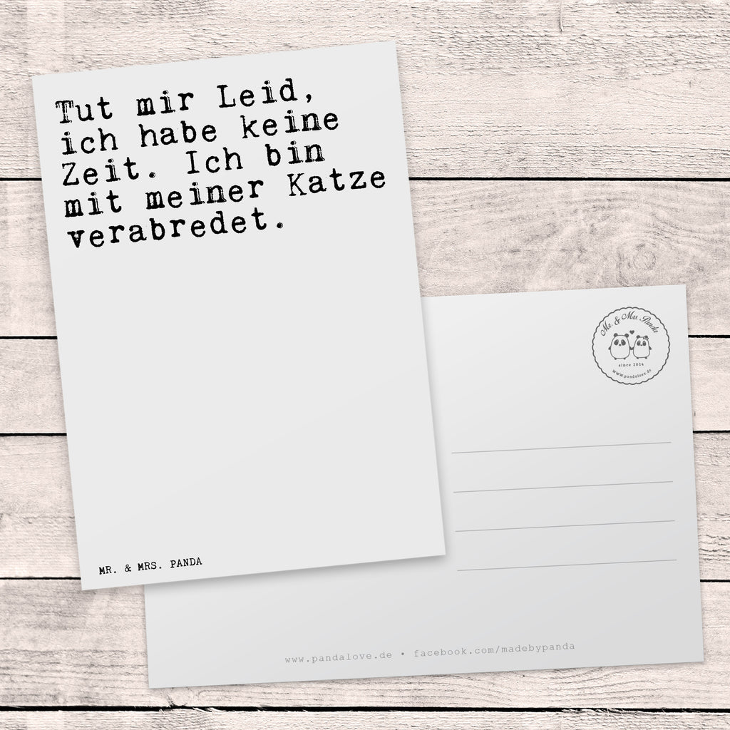 Postkarte Sprüche und Zitate Tut mir Leid, ich habe keine Zeit. Ich bin mit meiner Katze verabredet. Postkarte, Karte, Geschenkkarte, Grußkarte, Einladung, Ansichtskarte, Geburtstagskarte, Einladungskarte, Dankeskarte, Ansichtskarten, Einladung Geburtstag, Einladungskarten Geburtstag, Spruch, Sprüche, lustige Sprüche, Weisheiten, Zitate, Spruch Geschenke, Spruch Sprüche Weisheiten Zitate Lustig Weisheit Worte