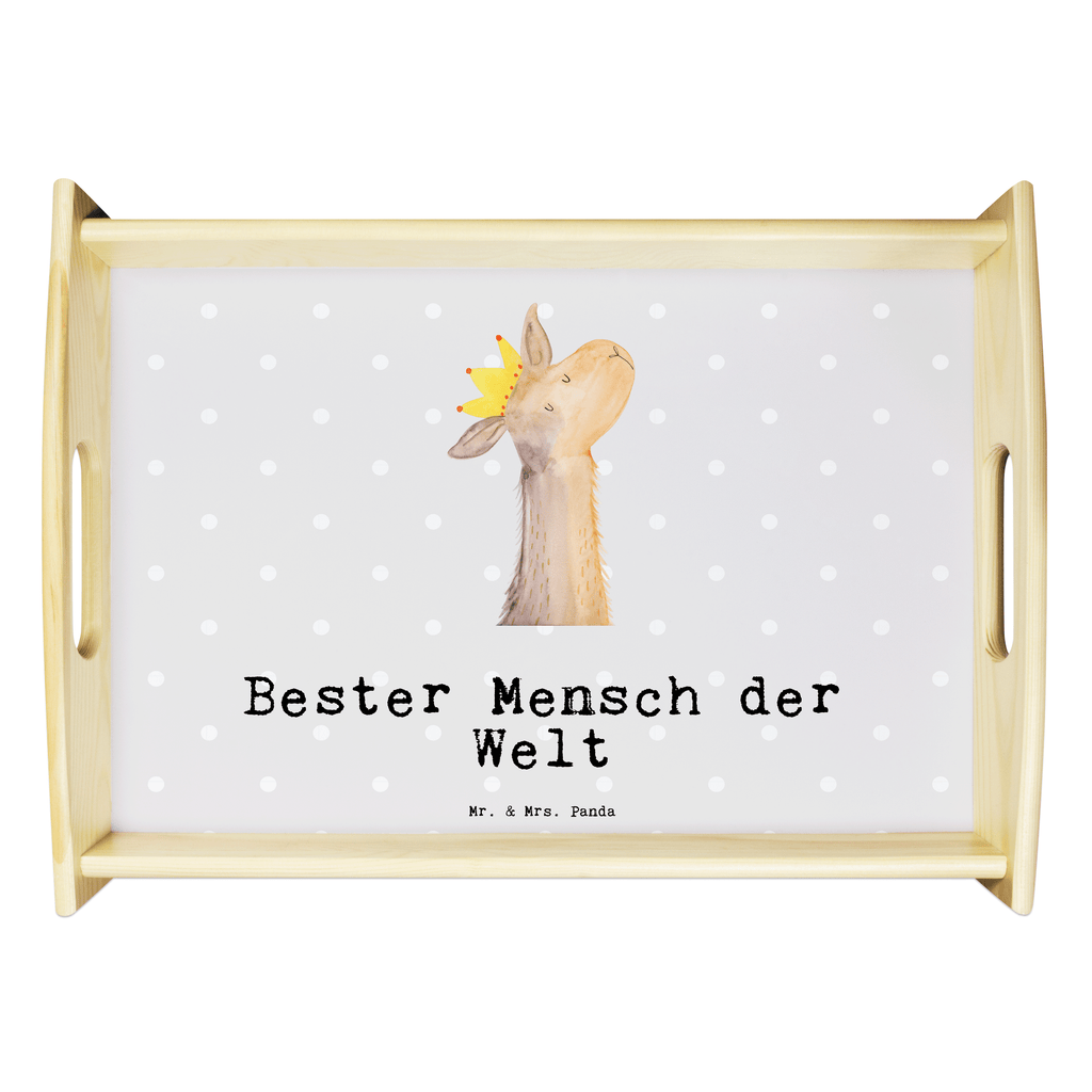 Serviertablett Lama Bester Mensch der Welt Serviertablett, Tablett, Holztablett, Küchentablett, Dekotablett, Frühstückstablett, für, Dankeschön, Geschenk, Schenken, Geburtstag, Geburtstagsgeschenk, Geschenkidee, Danke, Bedanken, Mitbringsel, Freude machen, Geschenktipp, Lieblingsmensch, Liebling, Lieblings Mensch, tollster Mensch, Vorbild, Partner, Ehemann, Ehefrau, Liebe, Valentinstag