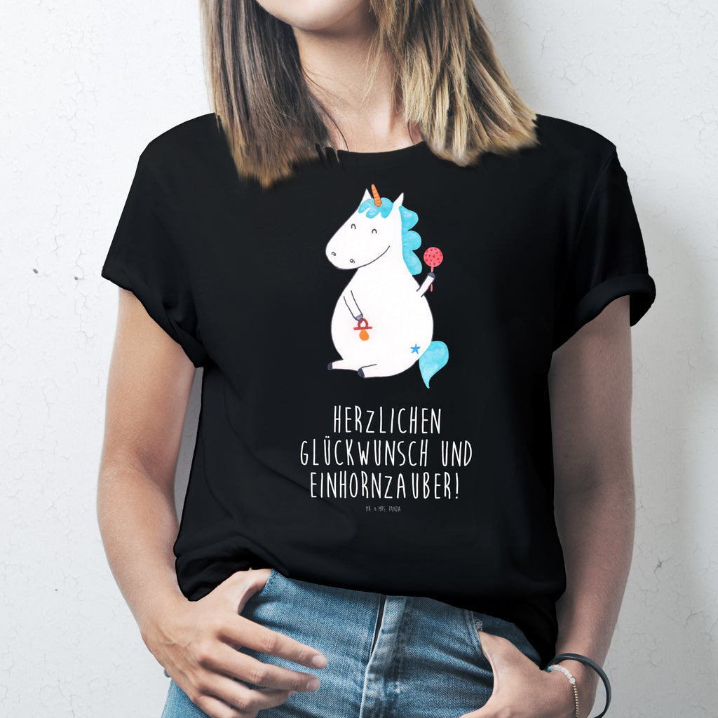 T-Shirt Standard Einhorn Baby T-Shirt, Shirt, Tshirt, Lustiges T-Shirt, T-Shirt mit Spruch, Party, Junggesellenabschied, Jubiläum, Geburstag, Herrn, Damen, Männer, Frauen, Schlafshirt, Nachthemd, Sprüche, Einhorn, Einhörner, Einhorn Deko, Pegasus, Unicorn, Mutter, Geburt, Geburtstag, erstes Kind, Baby, Babyglück, Nachwuchs, Eltern, Kind, Schnuller