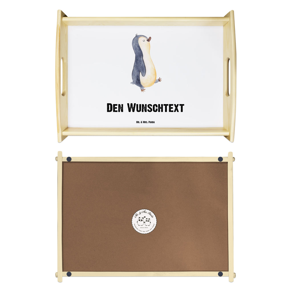 Personalisiertes Serviertablett Pinguin marschierend Personalisiertes Serviertablett, Personalisiertes Tablett, Personalisiertes Holztablett, Personalisiertes Küchentablett, Personalisiertes Dekotablett, Personalisiertes Frühstückstablett, Serviertablett mit Namen, Tablett mit Namen, Pinguin, Pinguine, Frühaufsteher, Langschläfer, Bruder, Schwester, Familie