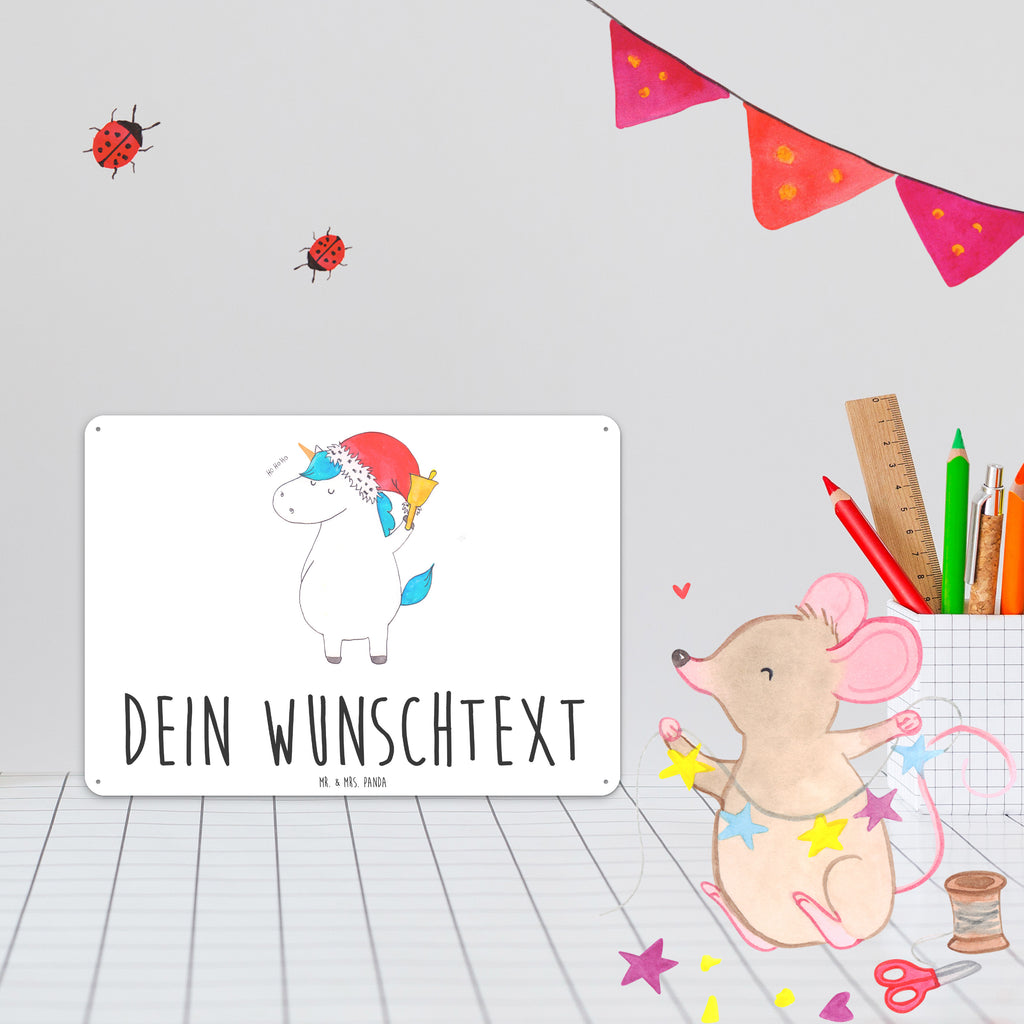 Personalisiertes Blechschild Einhorn Weihnachtsmann Blechschild, Metallschild, Geschenk Schild, Schild, Magnet-Metall-Schild, Deko Schild, Wandschild, Wand-Dekoration, Türschild, Einhorn, Einhörner, Einhorn Deko, Pegasus, Unicorn, Gin, Schokolade, Schoki, Weihnachten, Weihnachtsmann, Nikolaus, Wunschzettel, Wunschliste, Feenstaub