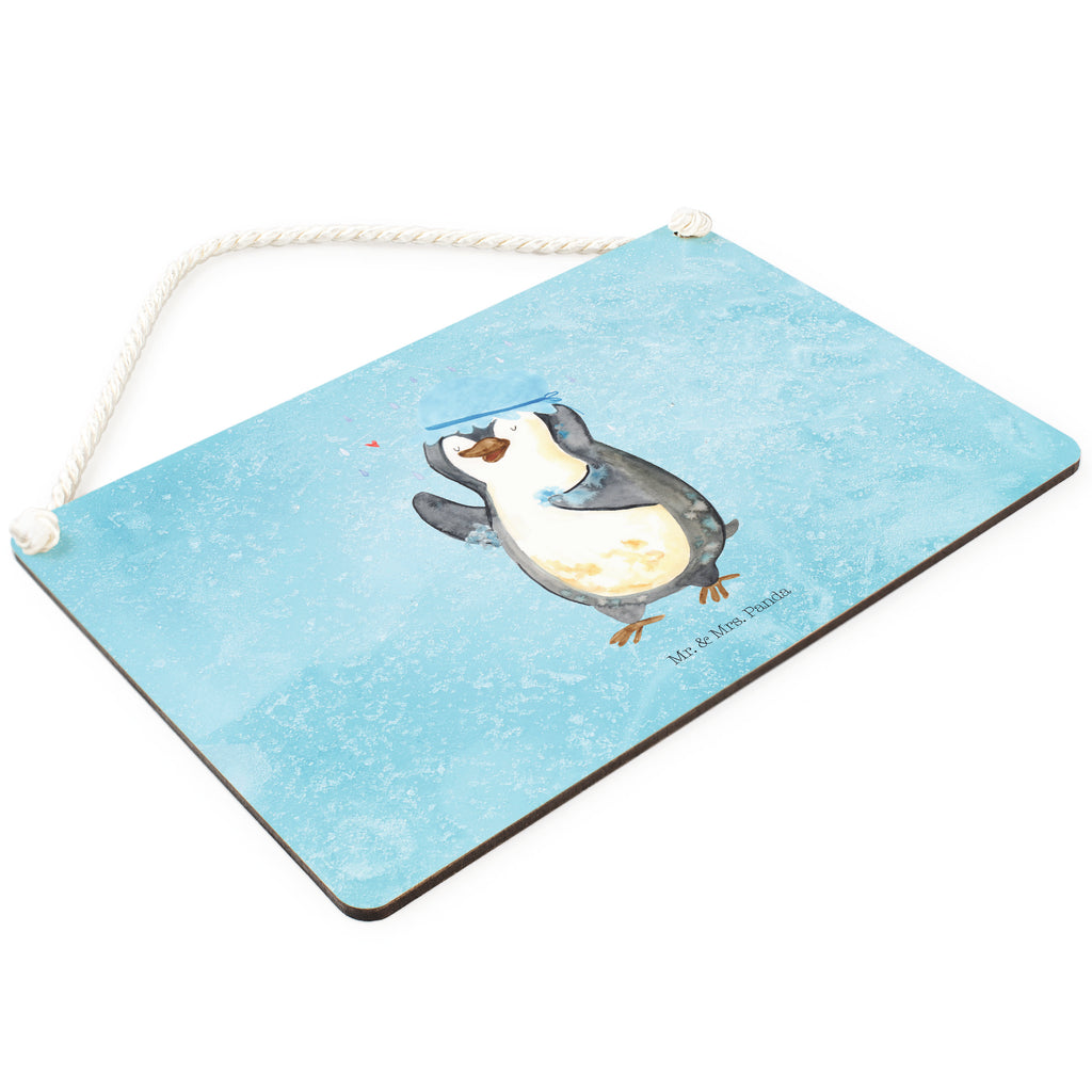 Deko Schild Pinguin duscht Dekoschild, Deko Schild, Schild, Tür Schild, Türschild, Holzschild, Wandschild, Wanddeko, Pinguin, Pinguine, Dusche, duschen, Lebensmotto, Motivation, Neustart, Neuanfang, glücklich sein