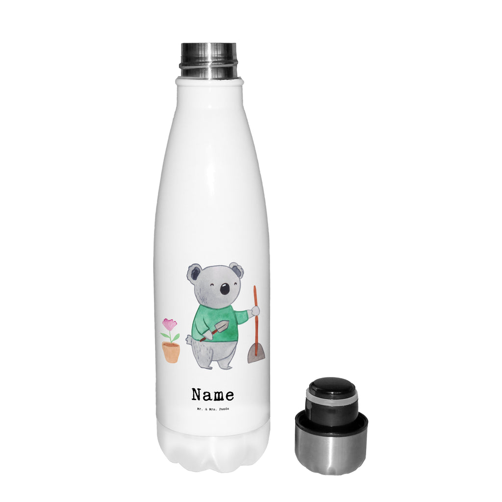 Personalisierte Thermosflasche Garten- und Landschaftsbauer mit Herz Personalisierte Isolierflasche, Personalisierte Thermoflasche, Personalisierte Trinkflasche, Trinkflasche Mit Namen, Wunschname, Bedrucken, Namensflasche, Beruf, Ausbildung, Jubiläum, Abschied, Rente, Kollege, Kollegin, Geschenk, Schenken, Arbeitskollege, Mitarbeiter, Firma, Danke, Dankeschön, Gärtner, Gartenplaner, Gärtnerei, Gartenbau, Hobbygärtner, Garten- und Landschaftsbauer