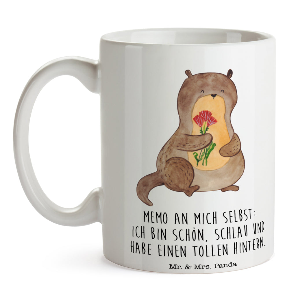 Tasse Otter Blumenstrauß Tasse, Kaffeetasse, Teetasse, Becher, Kaffeebecher, Teebecher, Keramiktasse, Porzellantasse, Büro Tasse, Geschenk Tasse, Tasse Sprüche, Tasse Motive, Kaffeetassen, Tasse bedrucken, Designer Tasse, Cappuccino Tassen, Schöne Teetassen, Otter, Fischotter, Seeotter, Otter Seeotter See Otter