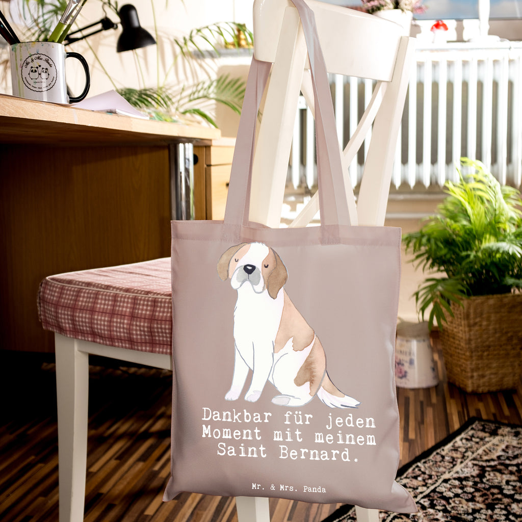 Tragetasche Saint Bernard Moment Beuteltasche, Beutel, Einkaufstasche, Jutebeutel, Stoffbeutel, Tasche, Shopper, Umhängetasche, Strandtasche, Schultertasche, Stofftasche, Tragetasche, Badetasche, Jutetasche, Einkaufstüte, Laptoptasche, Hund, Hunderasse, Rassehund, Hundebesitzer, Geschenk, Tierfreund, Schenken, Welpe, St. Bernhardshund, Chien du Saint-Bernard, Saint Bernard Dog, Perro San Bernardo, Saint Bernard