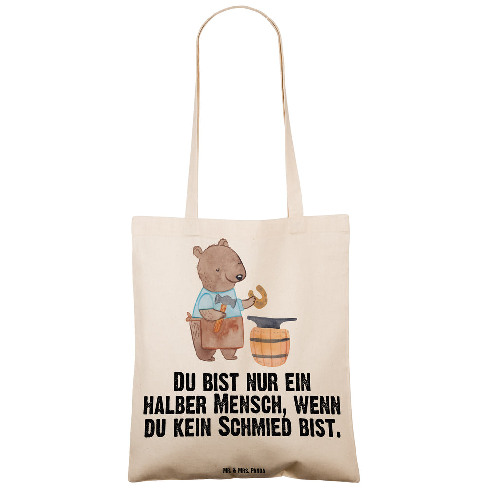 Tragetasche Schmied mit Herz Beuteltasche, Beutel, Einkaufstasche, Jutebeutel, Stoffbeutel, Tasche, Shopper, Umhängetasche, Strandtasche, Schultertasche, Stofftasche, Tragetasche, Badetasche, Jutetasche, Einkaufstüte, Laptoptasche, Beruf, Ausbildung, Jubiläum, Abschied, Rente, Kollege, Kollegin, Geschenk, Schenken, Arbeitskollege, Mitarbeiter, Firma, Danke, Dankeschön