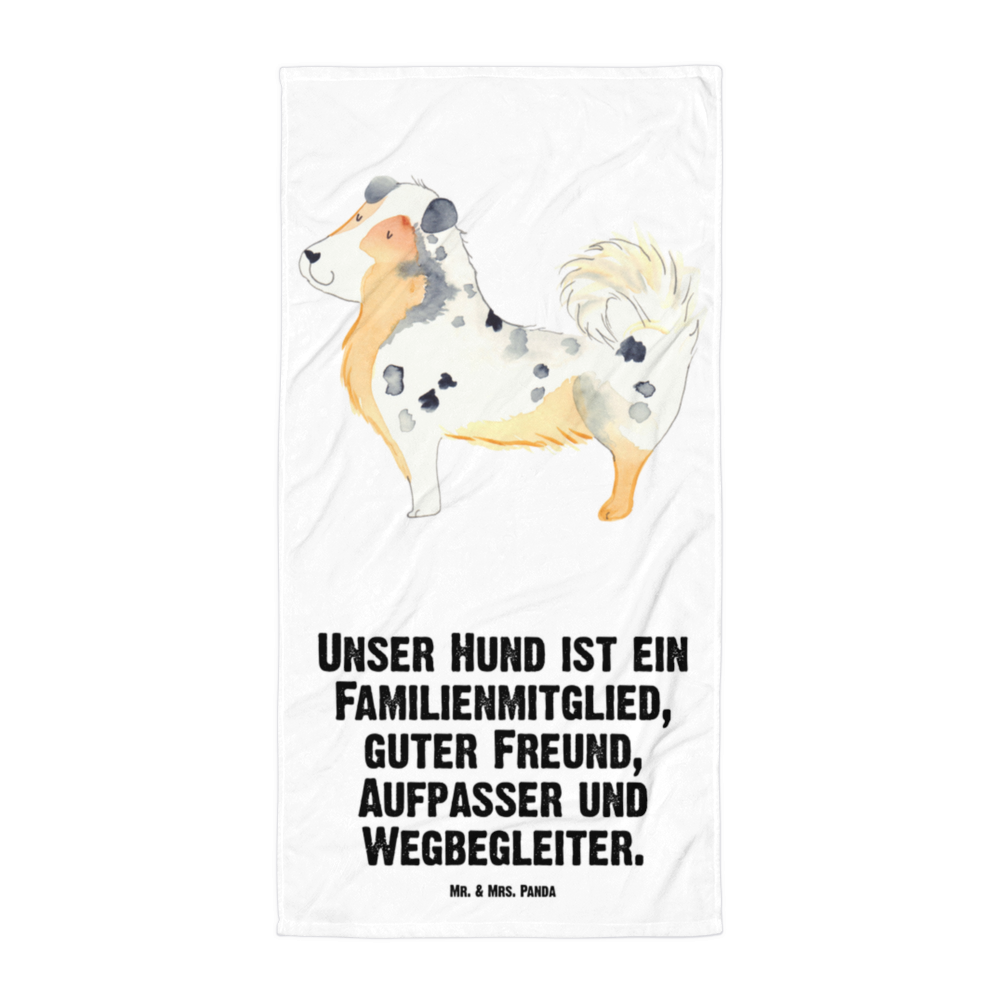 XL Badehandtuch Hund Australien Shepherd Handtuch, Badetuch, Duschtuch, Strandtuch, Saunatuch, Hund, Hundemotiv, Haustier, Hunderasse, Tierliebhaber, Hundebesitzer, Sprüche, Australien Shepherd, Shepherd, Hundeliebe, Familienhund, Spruch