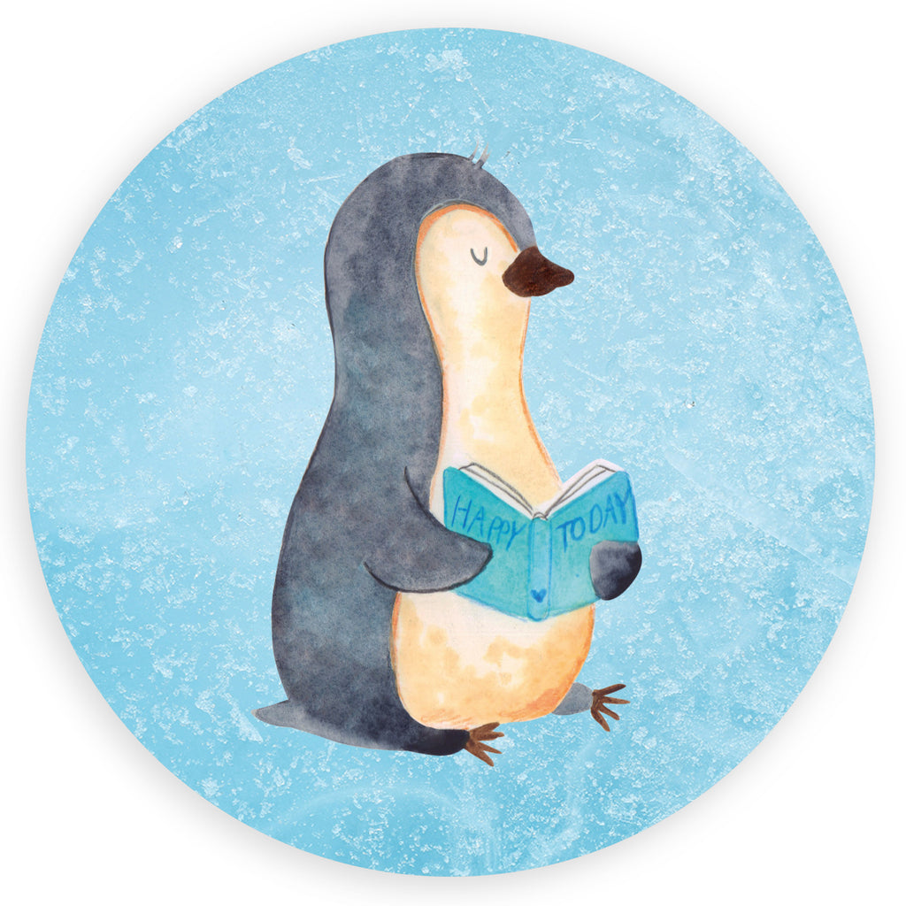 Rund Aufkleber Pinguin Buch Sticker, Aufkleber, Etikett, Kinder, rund, Pinguin, Pinguine, Buch, Lesen, Bücherwurm, Nichtstun, Faulenzen, Ferien, Urlaub, Freizeit