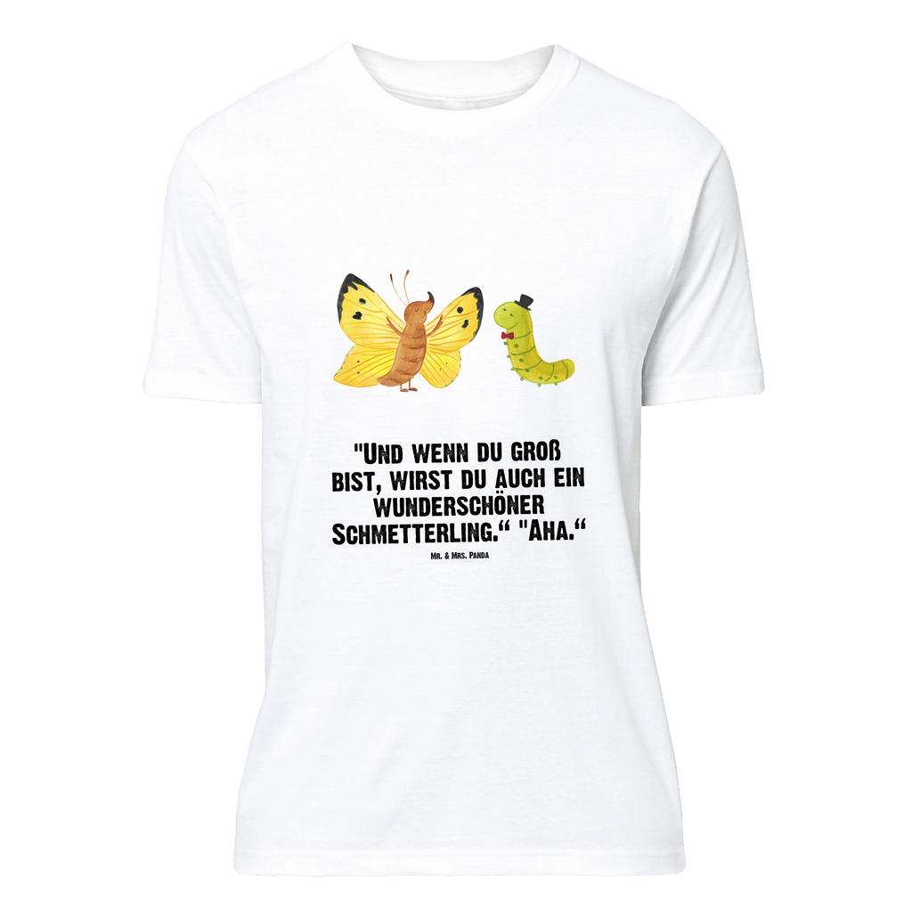 T-Shirt Standard Raupe & Schmetterling T-Shirt, Shirt, Tshirt, Lustiges T-Shirt, T-Shirt mit Spruch, Party, Junggesellenabschied, Jubiläum, Geburstag, Herrn, Damen, Männer, Frauen, Schlafshirt, Nachthemd, Sprüche, Tiermotive, Gute Laune, lustige Sprüche, Tiere, Raupe, Schmetterling, Zitronenfalter, Entwicklung, Erwachsen werden, Kokon, Hut, Hütchen, Schönheit, Aufwachsen