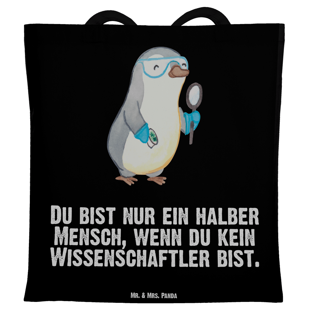 Tragetasche Wissenschaftler mit Herz Beuteltasche, Beutel, Einkaufstasche, Jutebeutel, Stoffbeutel, Tasche, Shopper, Umhängetasche, Strandtasche, Schultertasche, Stofftasche, Tragetasche, Badetasche, Jutetasche, Einkaufstüte, Laptoptasche, Beruf, Ausbildung, Jubiläum, Abschied, Rente, Kollege, Kollegin, Geschenk, Schenken, Arbeitskollege, Mitarbeiter, Firma, Danke, Dankeschön, Wissenschaftler, Forscher, Akademiker, Universität, Forschungseinrichtung