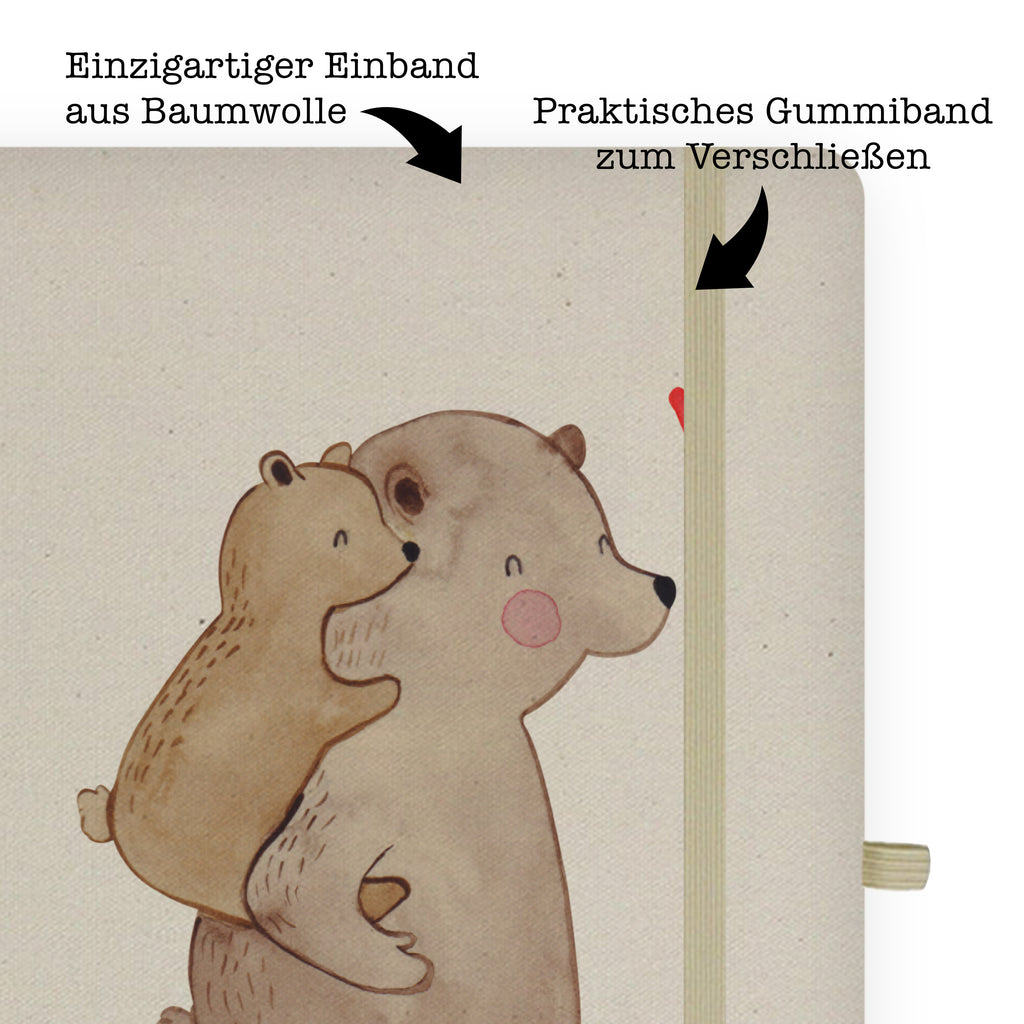 Baumwoll Notizbuch Papa Bär Notizen, Eintragebuch, Tagebuch, Notizblock, Adressbuch, Journal, Kladde, Skizzenbuch, Notizheft, Schreibbuch, Schreibheft, Familie, Vatertag, Muttertag, Bruder, Schwester, Mama, Papa, Oma, Opa, Geschenk, Vater, Papi, Vati, Onkel, Geburtstag