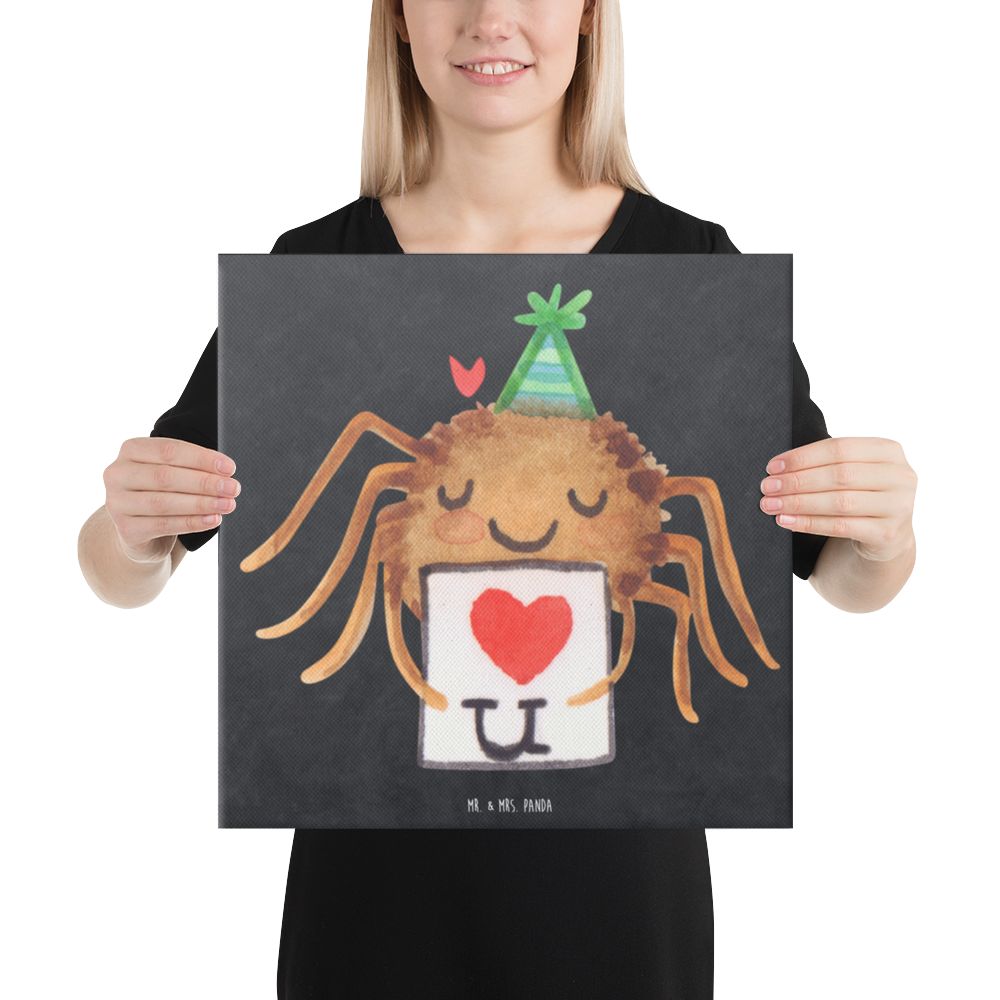 Leinwand Bild Spinne Agathe Brief Leinwand, Bild, Kunstdruck, Wanddeko, Dekoration, Spinne Agathe, Spinne, Agathe, Videos, Merchandise, Liebesbeweis, Ich Liebe dich, Heiratsantrag, Verliebt, Liebespaar, Liebesgeschenk, Treuebeweis, Treuetest