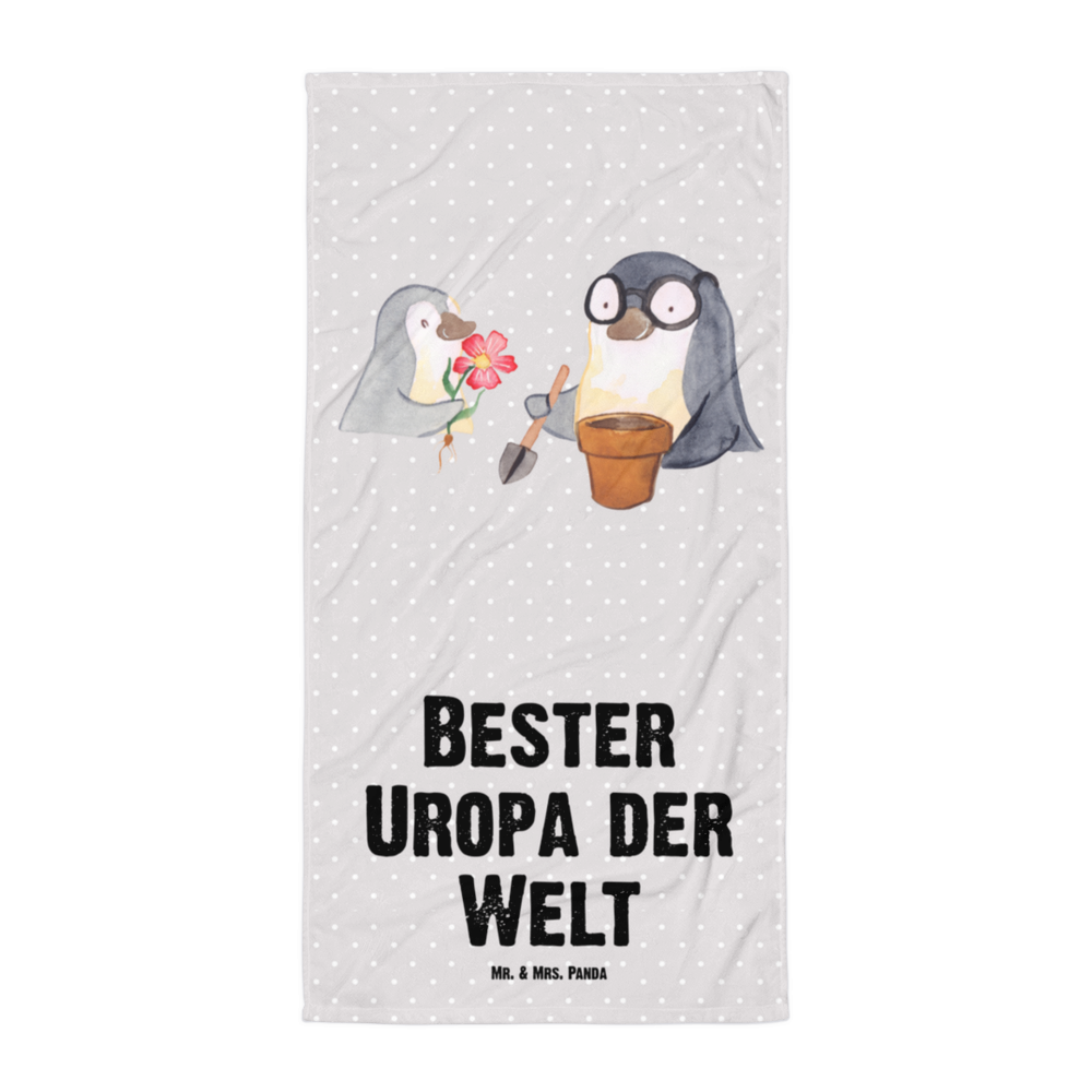 XL Badehandtuch Pinguin Bester Uropa der Welt Handtuch, Badetuch, Duschtuch, Strandtuch, Saunatuch, für, Dankeschön, Geschenk, Schenken, Geburtstag, Geburtstagsgeschenk, Geschenkidee, Danke, Bedanken, Mitbringsel, Freude machen, Geschenktipp, Uropa, Uhropa, Ur Opa, Urgroßeltern, Grossvater, Großvater, Opa, Opi. Großpapa, Großeltern, Enkel, Enkelin, Enkelkind, Kleinigkeit, Oppa, Oppi, Bester, Uropa Mitbringsel