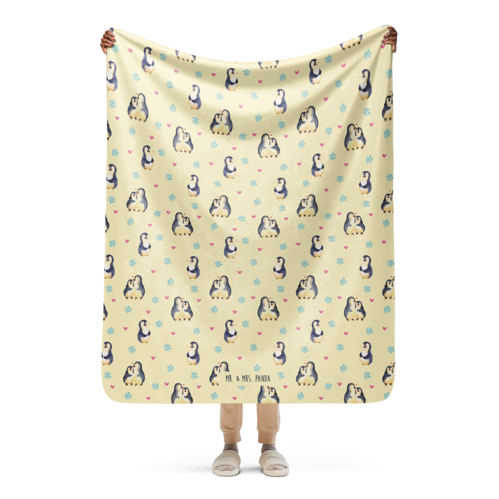 Sherpa Kuscheldecke Pinguin umarmen Muster Pinguin, Liebe, Liebespaar, Liebesbeweis, Liebesgeschenk, Verlobung, Jahrestag, Hochzeitstag, Hochzeit, Hochzeitsgeschenk