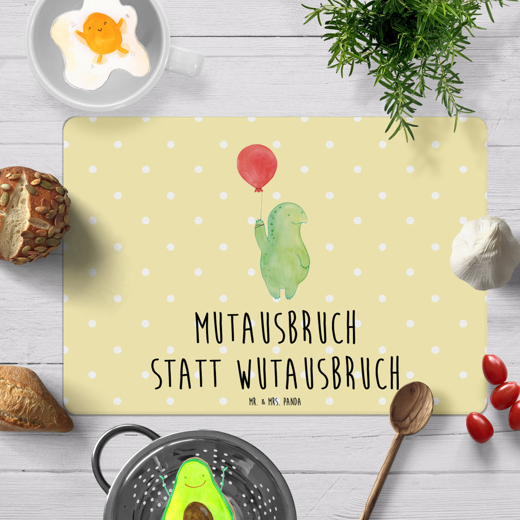 Tischset Schildkröte Luftballon Tischset, Tischuntersetzer, Platzset, Tischsets abwaschbar, Tischunterlage, Schildkröte, Schildkröten, Mutausbruch, Motivation, Motivationsspruch