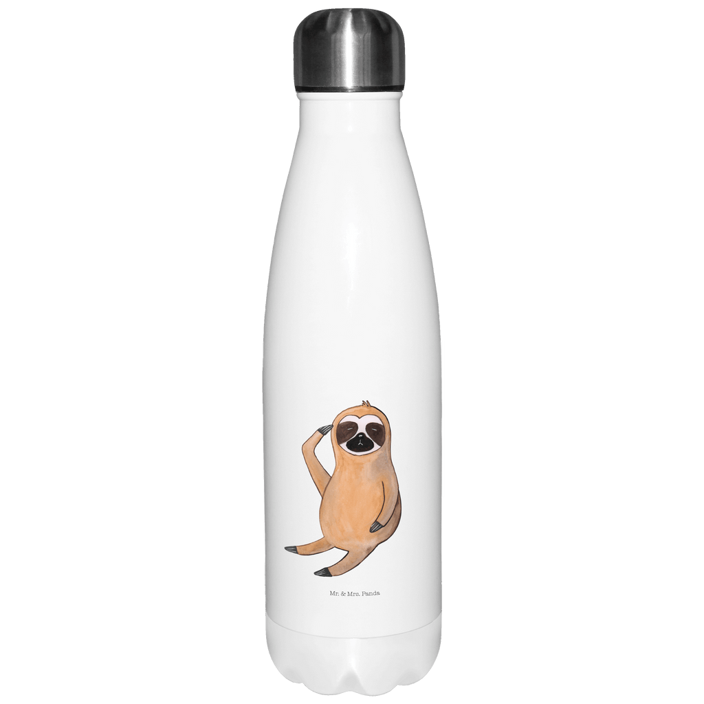 Thermosflasche Faultier Vogel zeigen Isolierflasche, Thermoflasche, Trinkflasche, Thermos, Edelstahl, Faultier, Faultier Geschenk, Faultier Deko, Faultiere, faul, Lieblingstier, Spinner, früher Vogel, der frühe Vogel, Frühaufsteher, Morgenmuffel, Vogel, Faultierwelt