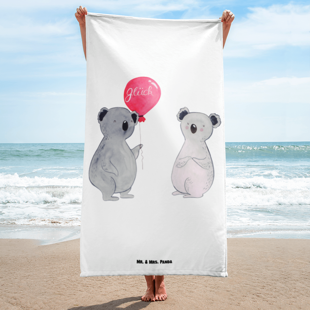 XL Badehandtuch Koala Luftballon Handtuch, Badetuch, Duschtuch, Strandtuch, Saunatuch, Koala, Koalabär, Luftballon, Party, Geburtstag, Geschenk