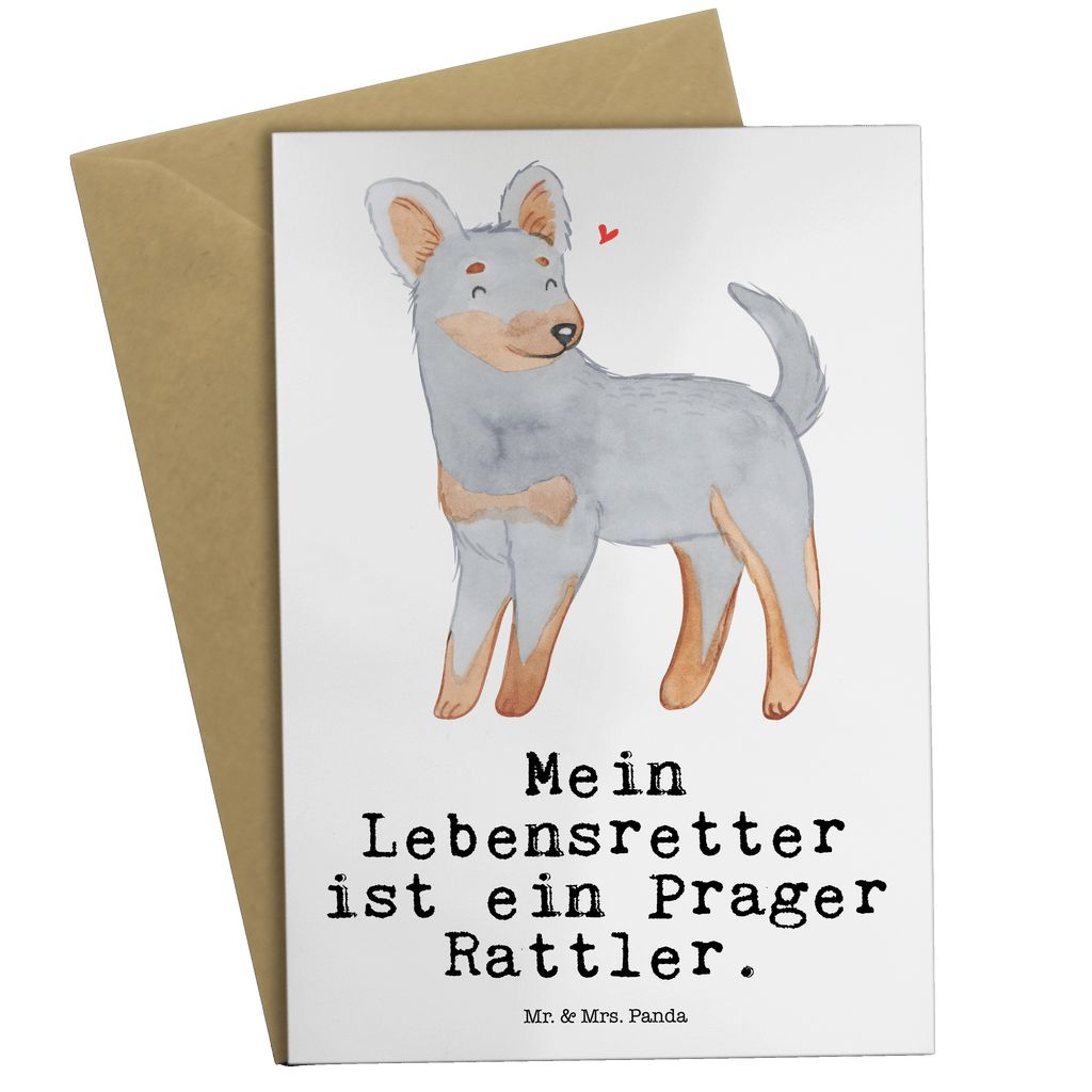 Grußkarte Prager Rattler Lebensretter Grußkarte, Klappkarte, Einladungskarte, Glückwunschkarte, Hochzeitskarte, Geburtstagskarte, Karte, Ansichtskarten, Hund, Hunderasse, Rassehund, Hundebesitzer, Geschenk, Tierfreund, Schenken, Welpe, Pincher, Prager Rattler