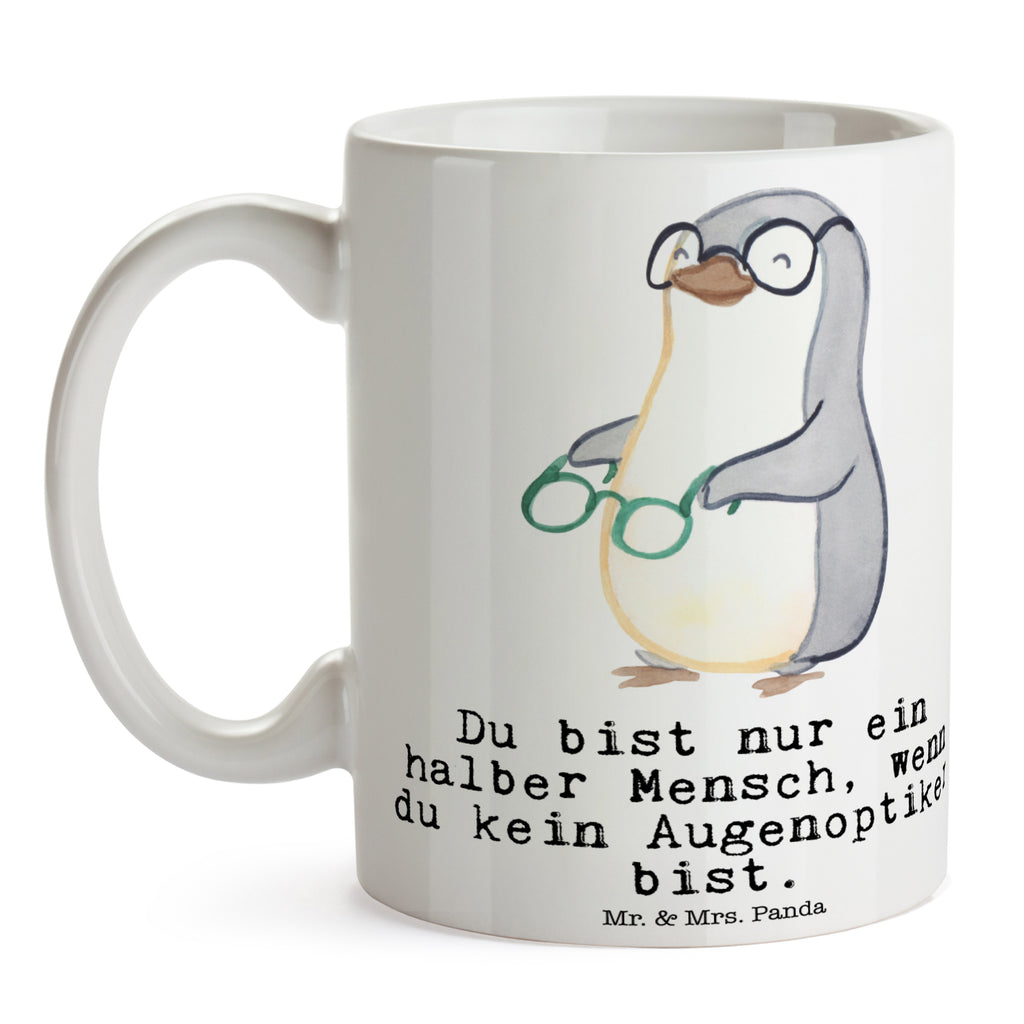 Tasse Augenoptiker mit Herz Tasse, Kaffeetasse, Teetasse, Becher, Kaffeebecher, Teebecher, Keramiktasse, Porzellantasse, Büro Tasse, Geschenk Tasse, Tasse Sprüche, Tasse Motive, Kaffeetassen, Tasse bedrucken, Designer Tasse, Cappuccino Tassen, Schöne Teetassen, Beruf, Ausbildung, Jubiläum, Abschied, Rente, Kollege, Kollegin, Geschenk, Schenken, Arbeitskollege, Mitarbeiter, Firma, Danke, Dankeschön, Augenoptiker, Optiker, Augenarzt, Optometrist, Brillenverkäufer, Brillengeschäft, Eröffnung