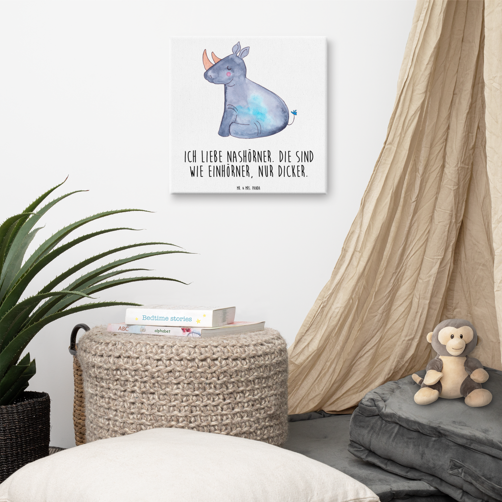 Leinwand Bild Einhorn Nashorn Leinwand, Bild, Kunstdruck, Wanddeko, Dekoration, Einhorn, Einhörner, Einhorn Deko, Pegasus, Unicorn, Regenbogen, witzig, lustig, Zoo, Glitzer, Einhornpower, Erwachsenwerden, Nashorn, Nashörner