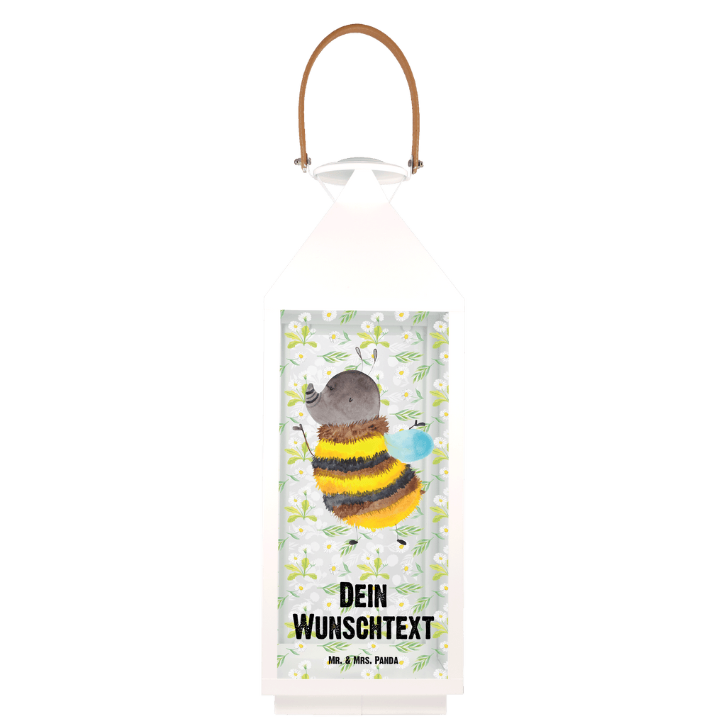 Personalisierte Deko Laterne Hummel flauschig Gartenlampe, Gartenleuchte, Gartendekoration, Gartenlicht, Laterne kleine Laternen, XXL Laternen, Laterne groß, Tiermotive, Gute Laune, lustige Sprüche, Tiere, Hummel, Flauschig, Biene, Blume, Natur